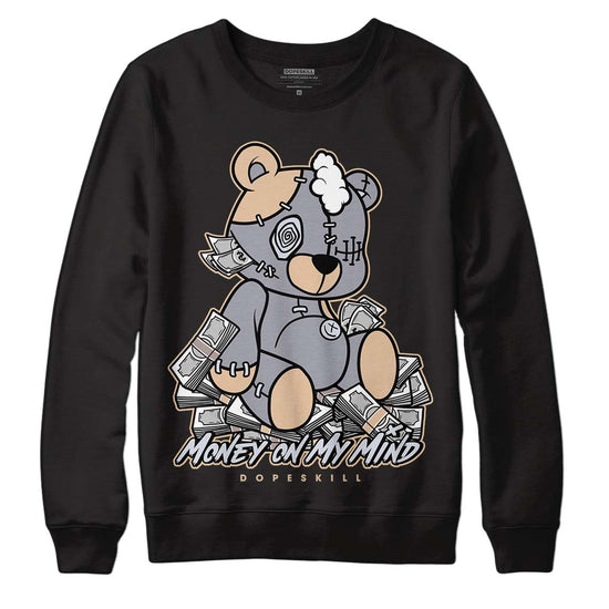 Jordan 4 Retro Frozen Moments DopeSkill Sweatshirt MOMM Bear Graphic Streetwear - Black 