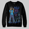 Royal Blue Sneakers DopeSkill Sweatshirt My Grind Won't Let Me Lose Graphic Streetwear - Black