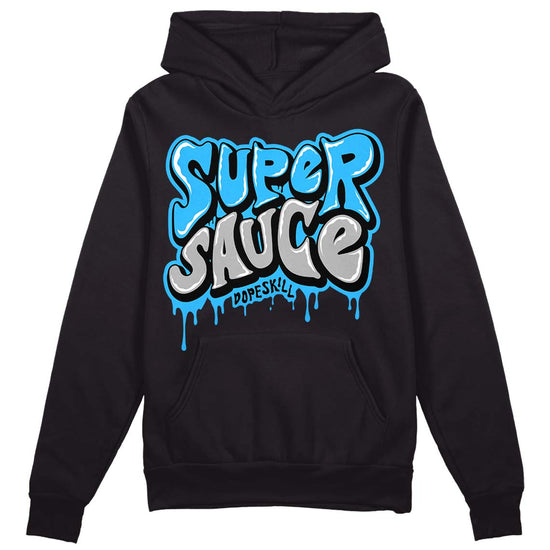 Jordan 2 Low "University Blue" DopeSkill Hoodie Sweatshirt Super Sauce Graphic Streetwear - Black