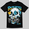 Jordan 11 Retro Gamma Blue (2025) DopeSkill T-Shirt Rebirth Graphic Streetwear - Black