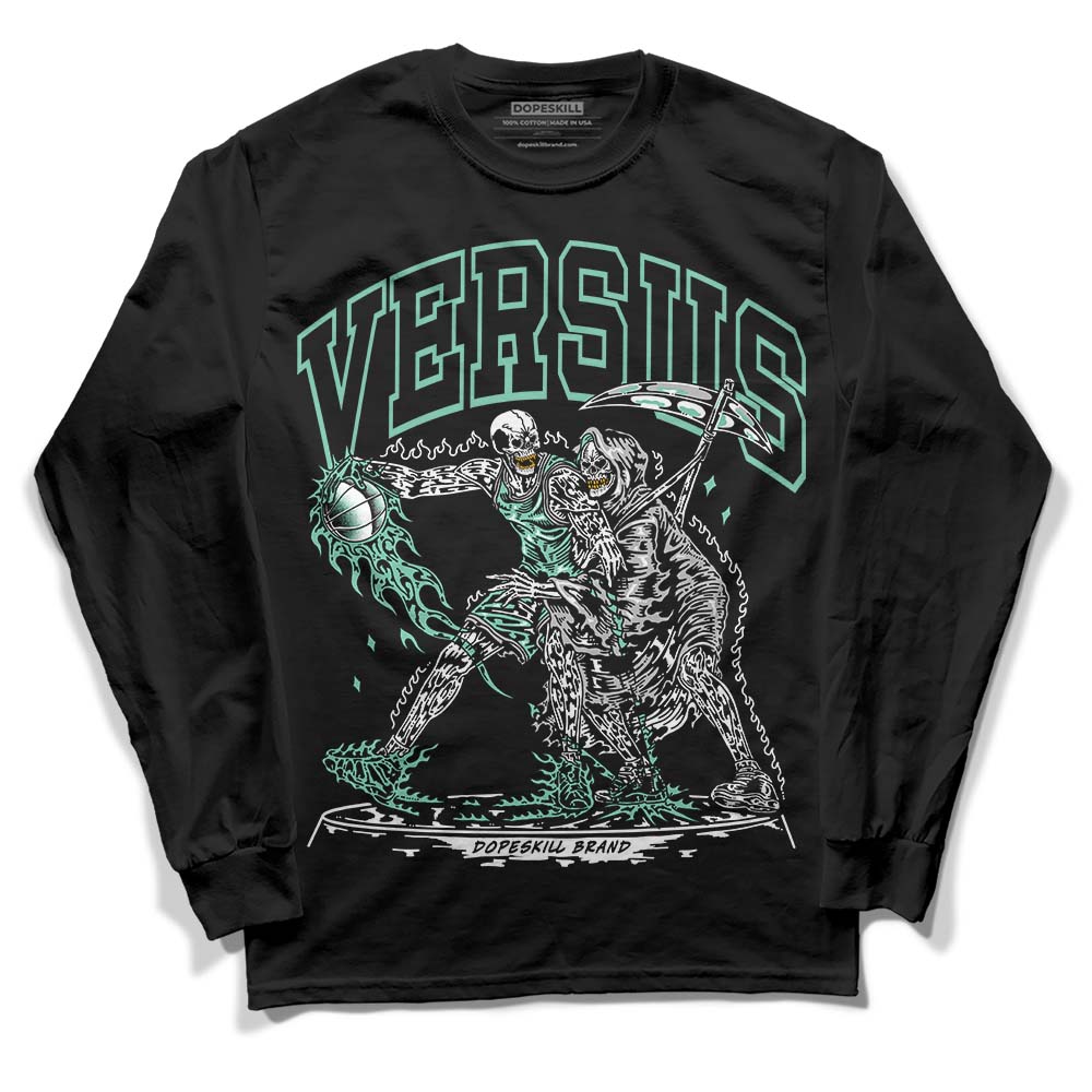 Jordan 3 "Green Glow" DopeSkill Long Sleeve T-Shirt VERSUS Graphic Streetwear - Black