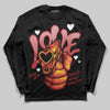 Jordan 11 Retro Low Bred (2025) DopeSkill Long Sleeve T-Shirt Love Shot Graphic Streetwear - Black