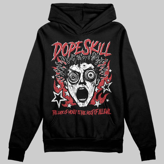 Red Sneakers DopeSkill Hoodie Sweatshirt Root of Evil Graphic Streetwear - black