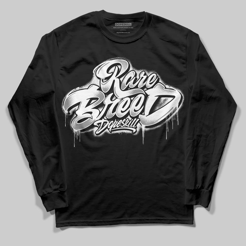 Rick Owens Leather Low Sneaker Black And Milk DopeSkill Long Sleeve T-Shirt Rare Breed Type Graphic Streetwear - Black