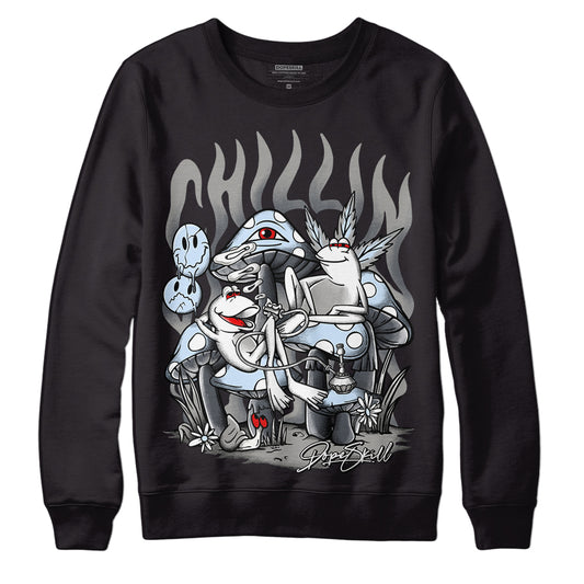 Jordan 6 Retro Cool Grey DopeSkill Sweatshirt Chillin Graphic Streetwear - Black