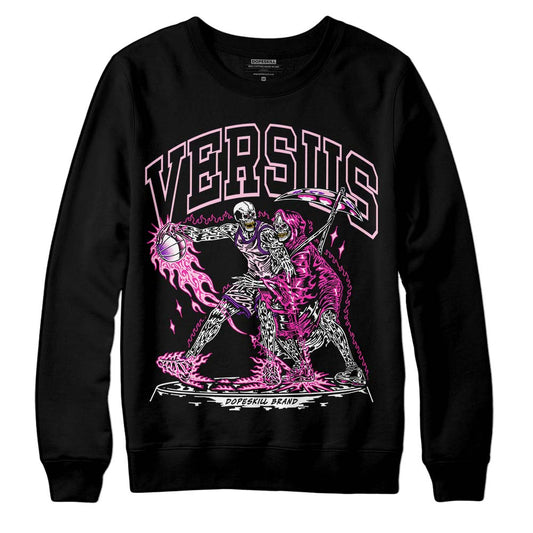 Pink Sneakers DopeSkill Sweatshirt VERSUS Graphic Streetwear - Black