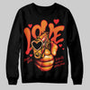 Red Sneakers DopeSkill Sweatshirt Love Shot Graphic Streetwear - Black