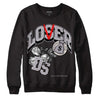 Jordan 2 Cement Grey DopeSkill Sweatshirt Loser Lover Graphic Streetwear - Black