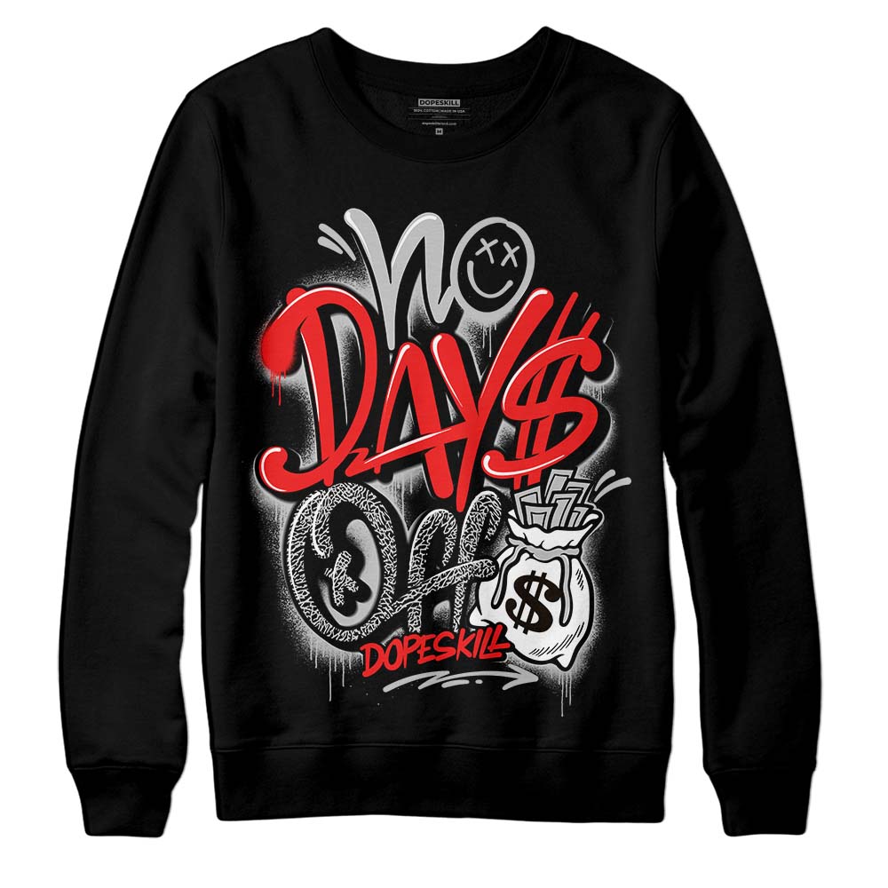 Jordan Spizike Low Bred DopeSkill Sweatshirt No Days Off Graphic Streetwear - Black 