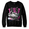 Pink Sneakers DopeSkill Sweatshirt Trust No One Graphic Streetwear - Black