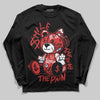 Jordan 6 “Reverse Infrared” DopeSkill Long Sleeve T-Shirt Smile Through The Pain Graphic Streetwear - Black