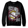 Jordan 5 Retro Burgundy DopeSkill Sweatshirt Takin No L's Graphic Streetwear - Black