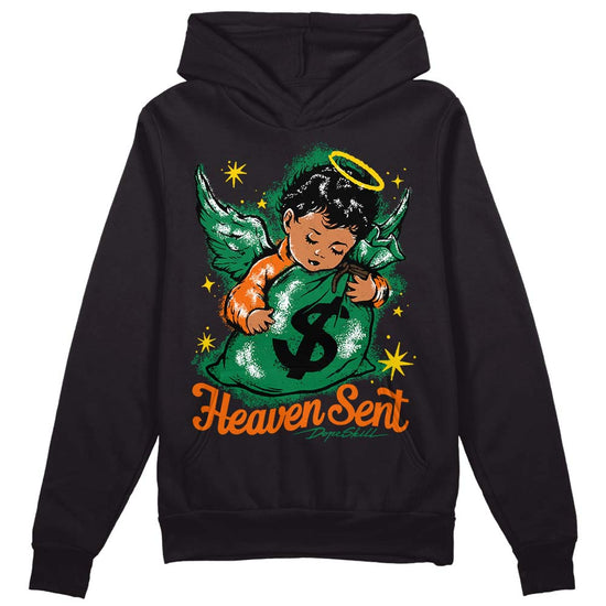 Green Sneakers DopeSkill Hoodie Sweatshirt Heaven Sent Graphic Streetwear - Black 