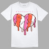 AJ 5 GS Pinksicle DopeSkill T-Shirt Slime Drip Heart Graphic