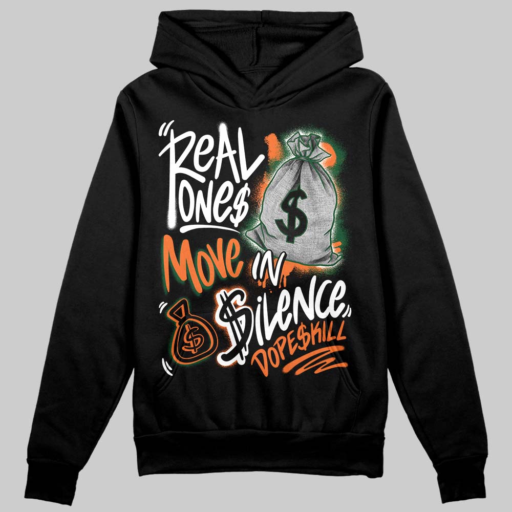 SoleFly x Air Jordan 3 “Fruits Of Our Labor” DopeSkill Hoodie Sweatshirt Real Ones Move In Silence Graphic Streetwear - black