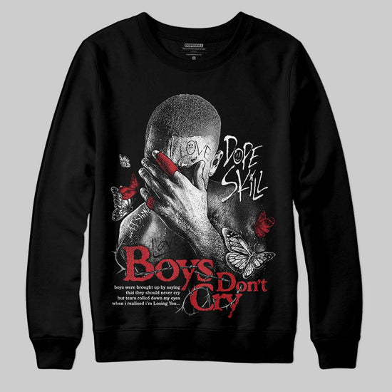 Jordan 14 Retro ‘Black Toe’ DopeSkill Sweatshirt Boys Don't Cry Graphic Streetwear - Black