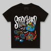 Royal Blue Sneakers DopeSkill Toddler Kids T-shirt Study Hard Graphic Streetwear - Black