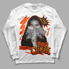 Jordan 12 Retro Brilliant Orange DopeSkill Long Sleeve T-Shirt NPC Graphic Streetwear - White