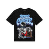 University Blue Sneakers DopeSkill T-Shirt Paper Chaser Boy Graphic Streetwear - Black