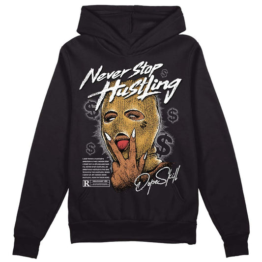 Jordan 11 "Gratitude" DopeSkill Hoodie Sweatshirt Never Stop Hustling Graphic Streetwear - Black 