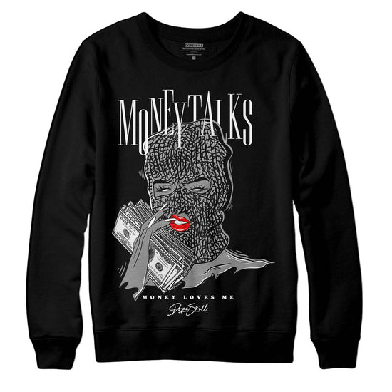 Jordan 3 "Midnight Navy" DopeSkill Sweatshirt Money Talks Graphic Streetwear - Black 