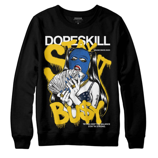 Dunk Low Vintage “Michigan” DopeSkill Sweatshirt Stay It Busy Graphic Streetwear - Black