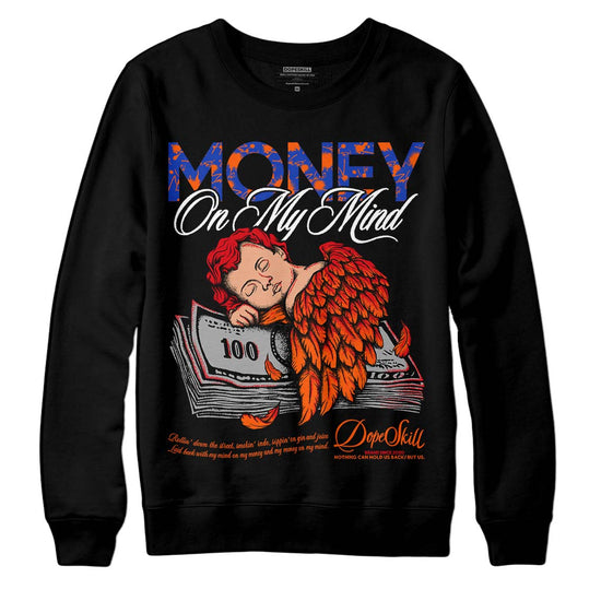 Dunk Low Futura Orange Blaze DopeSkill Sweatshirt MOMM Graphic Streetwear - Black