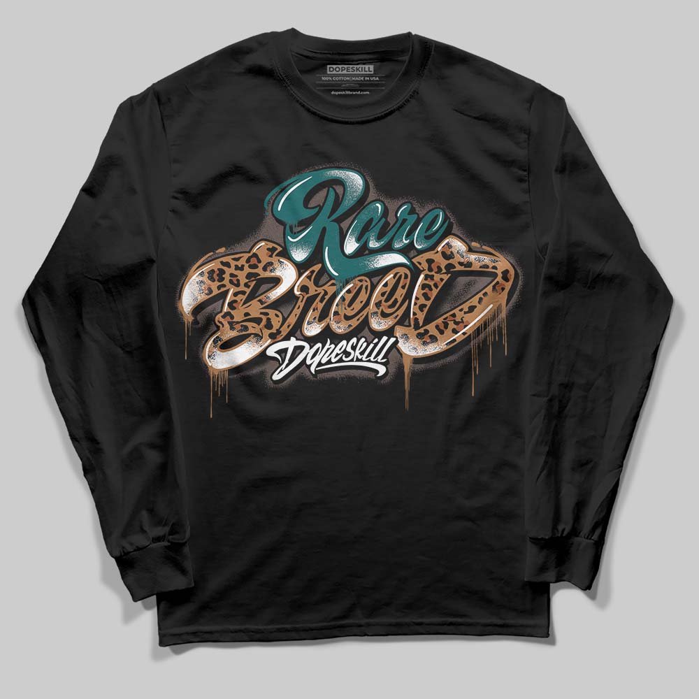 Adidas Samba OG Leopard Pack Collegiate Green DopeSkill Long Sleeve T-Shirt Rare Breed Type Graphic Streetwear - Black