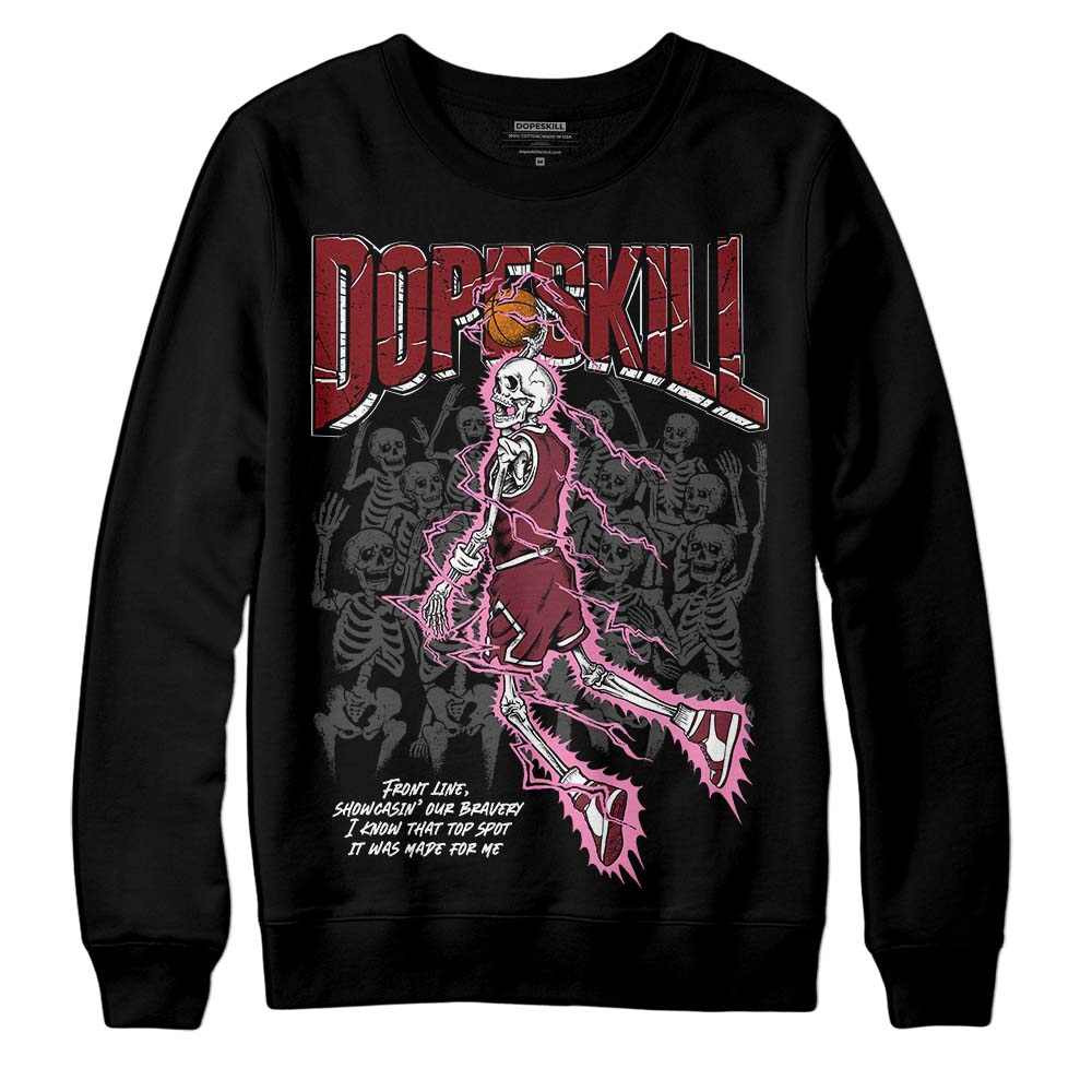 Jordan 1 Retro High OG “Team Red” DopeSkill Sweatshirt Thunder Dunk Graphic Streetwear - Black