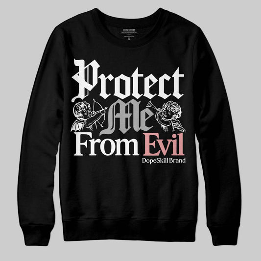 Harris Tweed x Wmns Dunk Low 'Black Phantom' DopeSkill Sweatshirt Protect Me From Evil Graphic Streetwear - Black