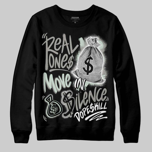 Jordan 1 Retro Low OG Year of the Snake (2025) DopeSkill Sweatshirt Real Ones Move In Silence Graphic Streetwear - Black