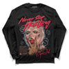 DJ Khaled x Jordan 5 Retro ‘Crimson Bliss’ DopeSkill Long Sleeve T-Shirt Never Stop Hustling Graphic Streetwear - Black