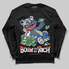 Jordan 3 “Lucky Shorts” DopeSkill Long Sleeve T-Shirt Born To Be Rich Graphic Streetwear - Black