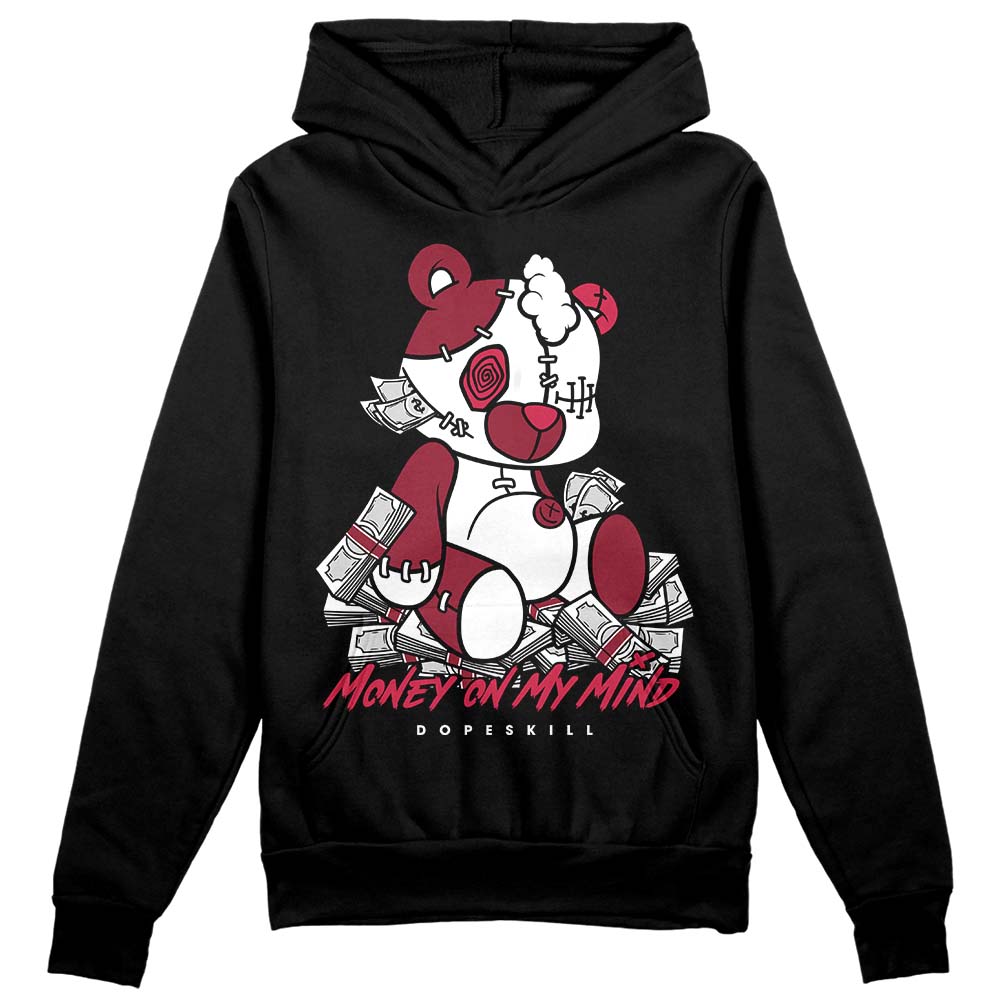 Jordan 1 Retro High '85 OG Metallic Burgundy DopeSkill Hoodie Sweatshirt MOMM Bear Graphic Streetwear - Black