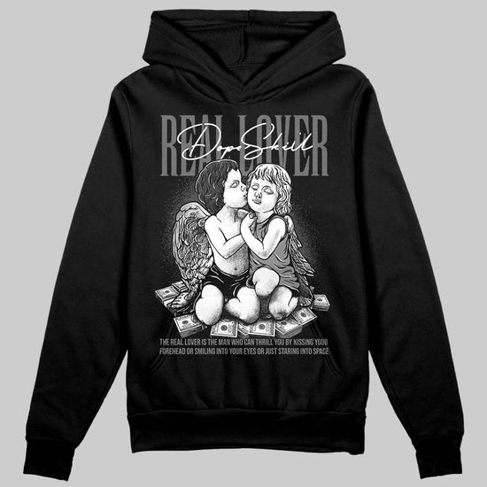 Jordan 4 “Black Cat” (2025) DopeSkill Hoodie Sweatshirt Real Lover Graphic Streetwear - Black