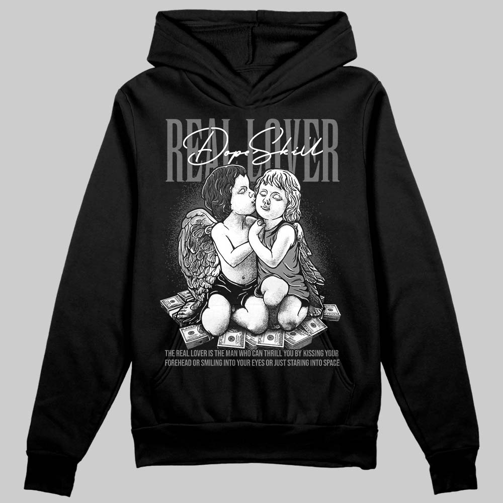 Jordan 4 “Black Cat” (2025) DopeSkill Hoodie Sweatshirt Real Lover Graphic Streetwear - Black