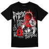 Jordan Spizike Low Bred DopeSkill T-Shirt Drip'n Never Tripp'n Graphic Streetwear - Black 
