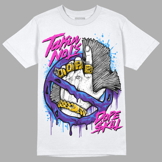 PURPLE Sneakers DopeSkill T-Shirt Takin No L's Graphic Streetwear - White 