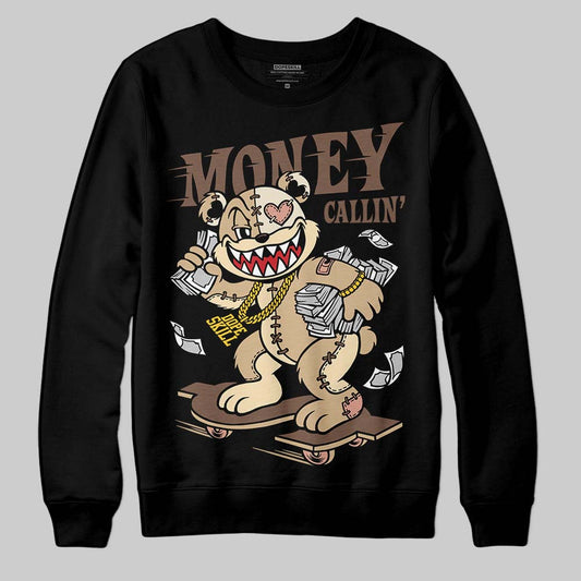 TAN Sneakers DopeSkill Sweatshirt Money Callin' Graphic Streetwear - Black