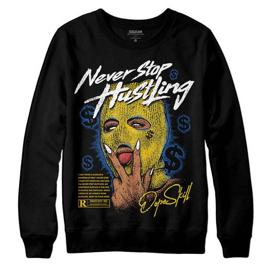 Dunk Low Vintage “Michigan” DopeSkill Sweatshirt Never Stop Hustling Graphic Streetwear - Black