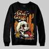 Orange, Black & White Sneakers DopeSkill Sweatshirt God Got Me Graphic Streetwear - Black