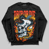 Black and White Sneakers DopeSkill Long Sleeve T-Shirt Drip or Die Graphic Streetwear - black