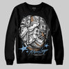 Jordan 6 University Blue DopeSkill Sweatshirt Money Longer Graphic Streetwear - Black