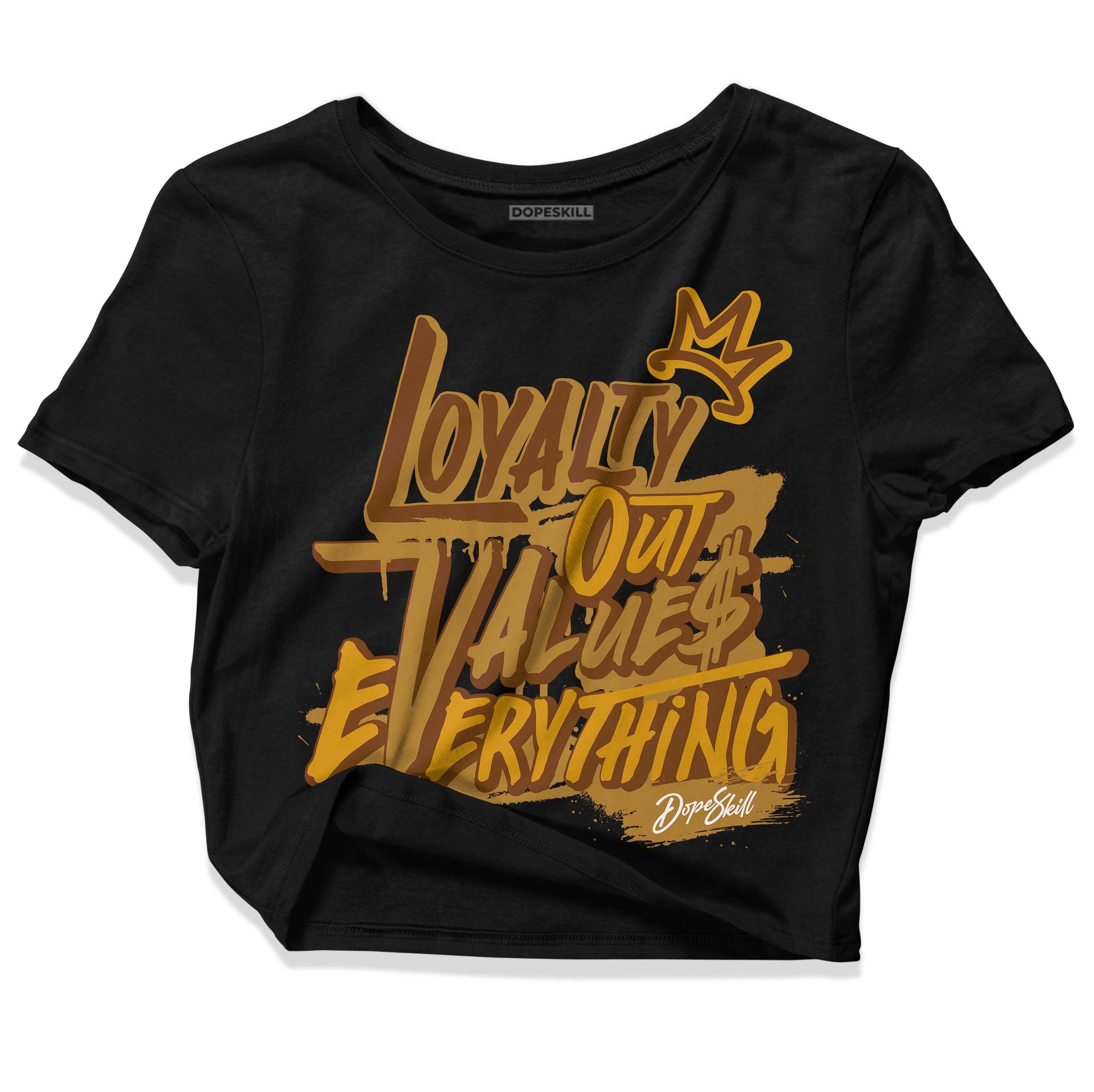 Jordan 13 Wheat 2023 DopeSkill Women's Crop Top LOVE Graphic Streetwear - Black