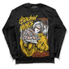 Yellow Sneakers DopeSkill Long Sleeve T-Shirt Stackin Mines Graphic Streetwear - Black