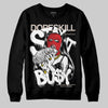 Adidas Samba OG White Black Clear Granite DopeSkill Sweatshirt Stay It Busy Graphic Streetwear - Black