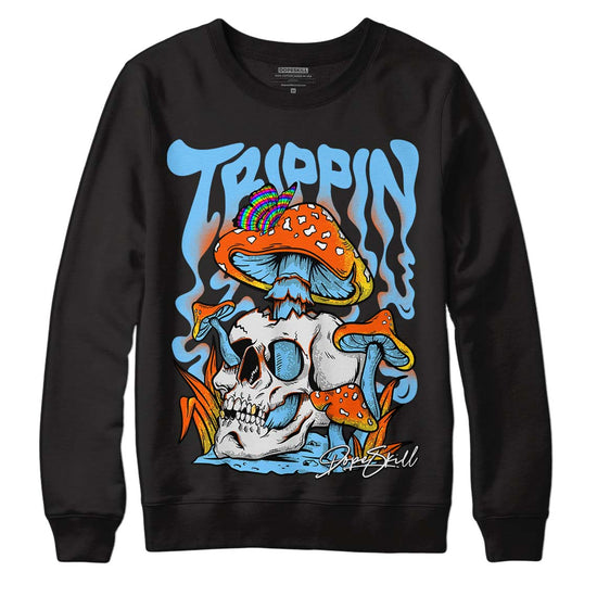 Dunk Low Futura University Blue DopeSkill Sweatshirt Trippin Graphic Streetwear - Black