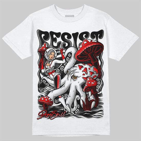 Jordan 1 High 85 Black White DopeSkill T-Shirt Resist Graphic Streetwear - White