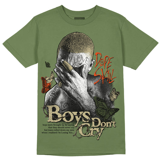 Olive Sneakers DopeSkill Olive T-shirt Boys Don't Cry Graphic Streetwear
