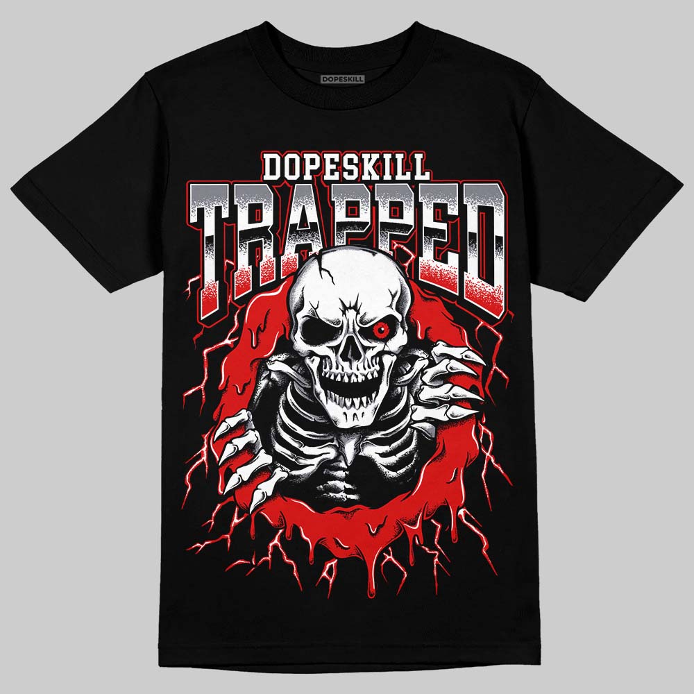 Jordan 9 Retro Gym Red DopeSkill T-Shirt Trapped Halloween Graphic Streetwear - black